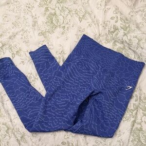 Blue Patterned Leggings